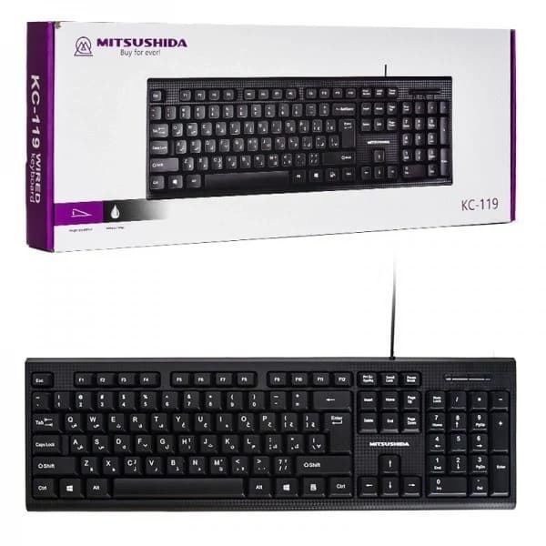 کیبورد سیم دار میتسوشیدا مدل KC-119 کد 9729