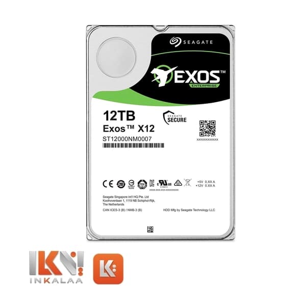 هارد سیگیت مدل Exos X12 ST12000NM0127 ظرفیت 12TB