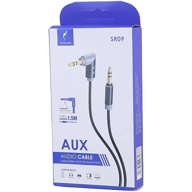 کابل AUX اسکای دلفین SR09 یکسر L طول 1.5 متر — تصویر ۶