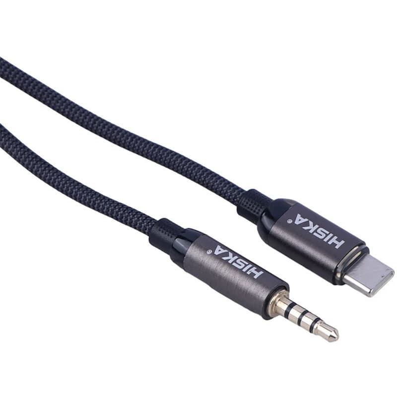 کابل تبدیل Type-C به AUX هیسکا W50 طول 1 متر — تصویر ۲