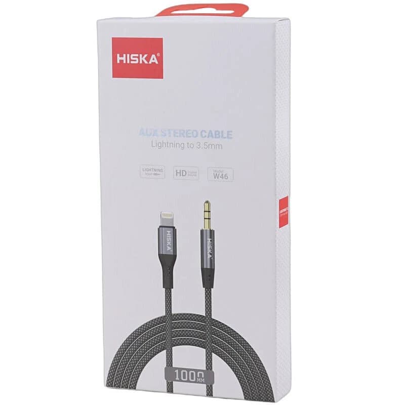 کابل تبدیل Lightning به AUX هیسکا W46 طول 1 متر — تصویر ۵