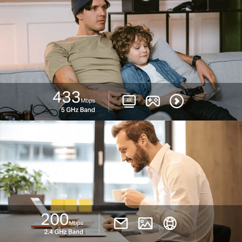 کارت شبکه بی سیم تی پی لینک Archer T2UB Nano AC600 433Mbps — تصویر ۷