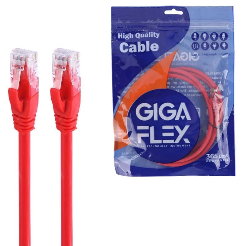 کابل شبکه Cat6 گیگا فلکس طول 2 متر