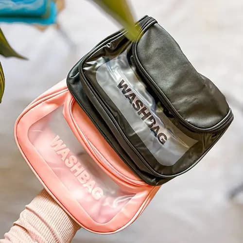 کیف لوازم آرایش مسافرتی WASH BAG دو زیپ — تصویر ۵