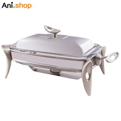 سوفله مستطیل کوچک قایقی نقره ای مدل UN-3846 کد 192