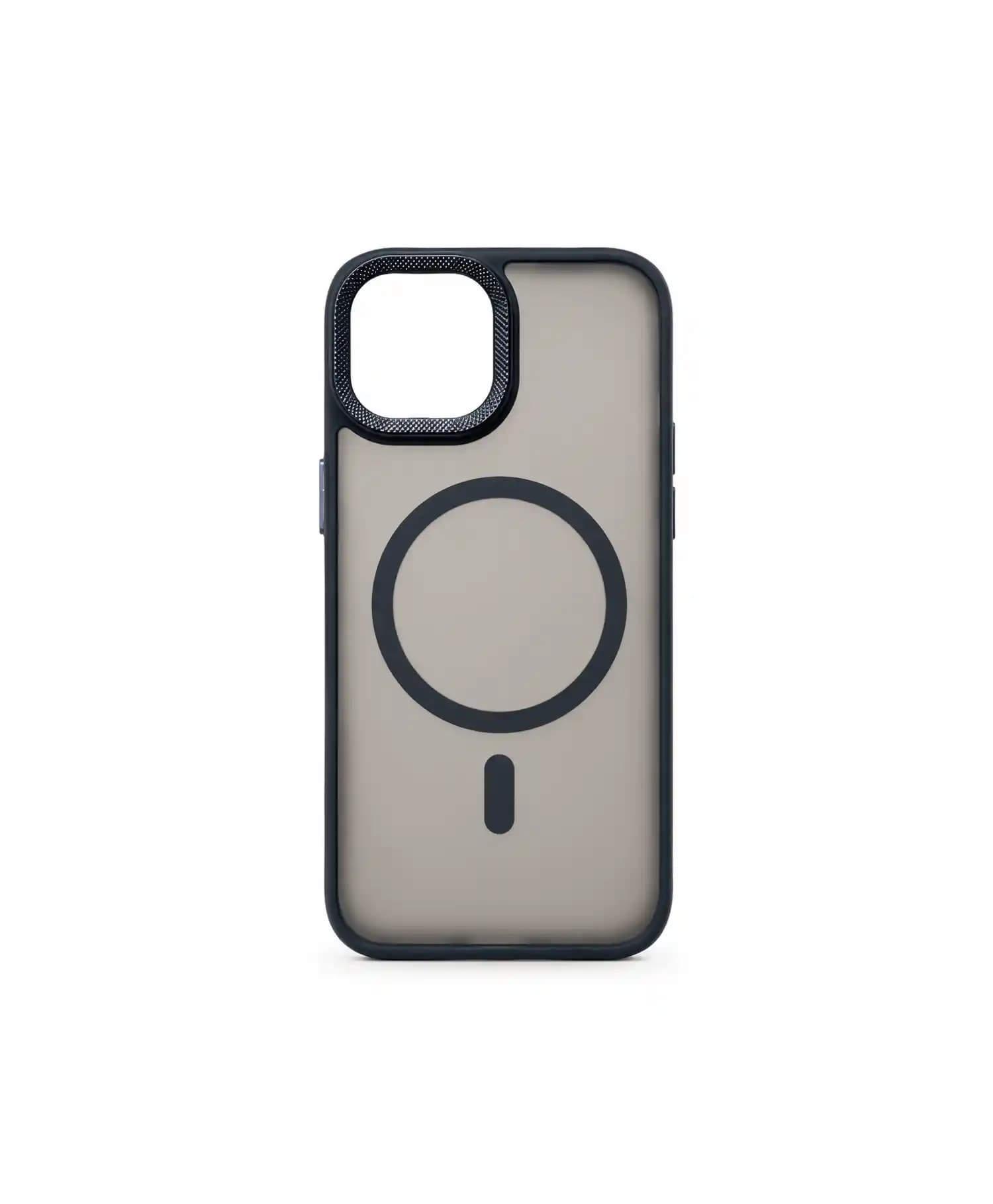 قاب پشت مات مگ سیف دار لنز کربنی مجیک ماسک گوشی موبایل Iphone 15