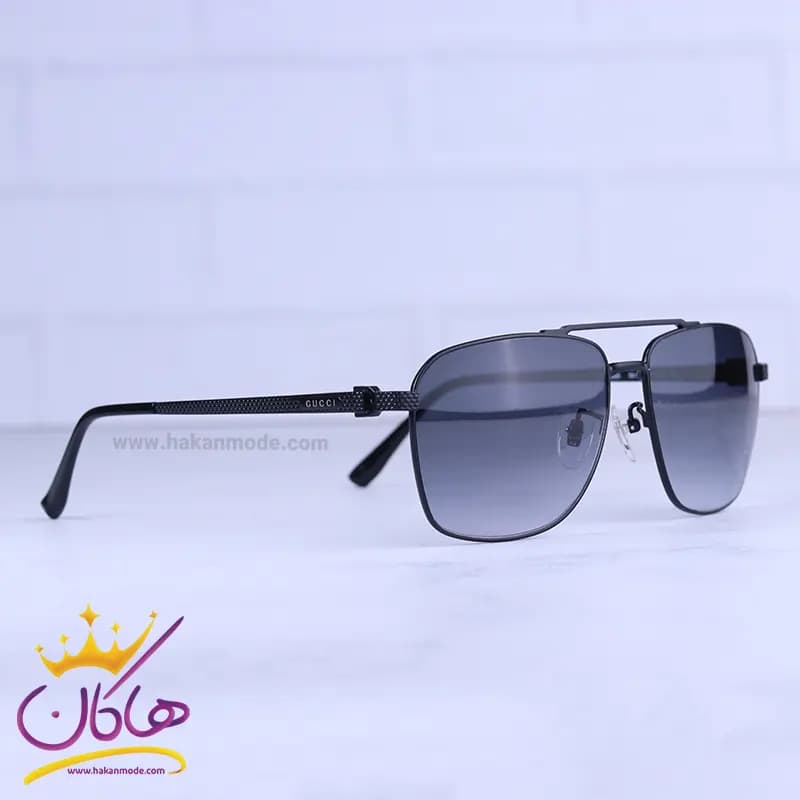 عینک آفتابی مردانه گوچی فریم فلزی خلبانی GG1359/4 — تصویر ۴