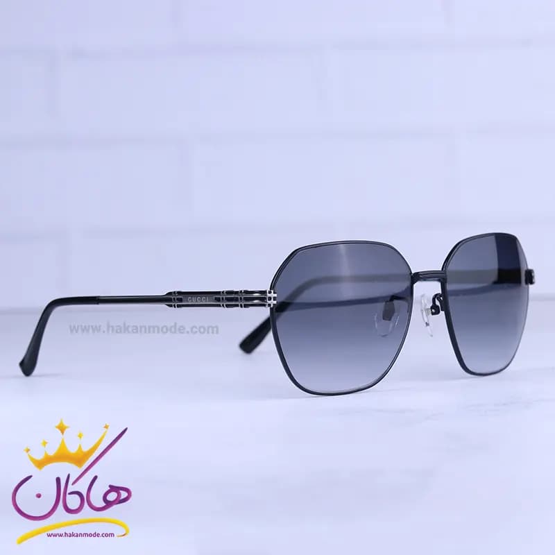 عینک آفتابی مردانه گوچی فریم فلزی مشکی GG 1355/4 — تصویر ۴