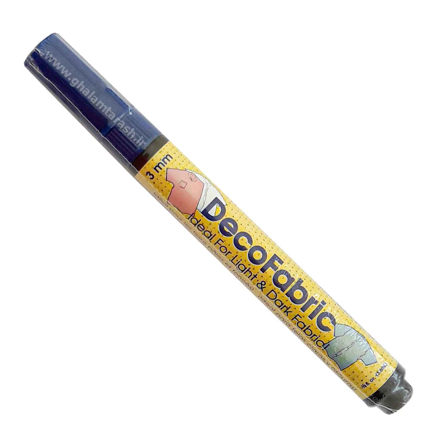 ماژیک پارچه آبی کاربنی ماروی یوشیدا (مدل DecoFabric) — تصویر ۳