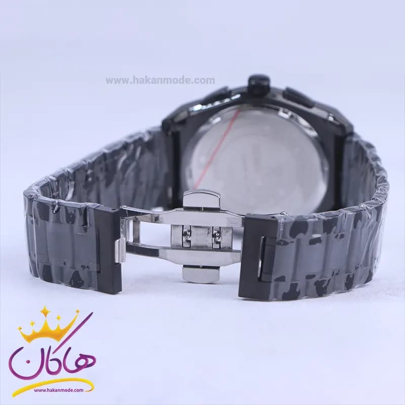 ساعت مچی عقربه ای رومانسون مردانه فلزی مشکی 972/1 — تصویر ۲