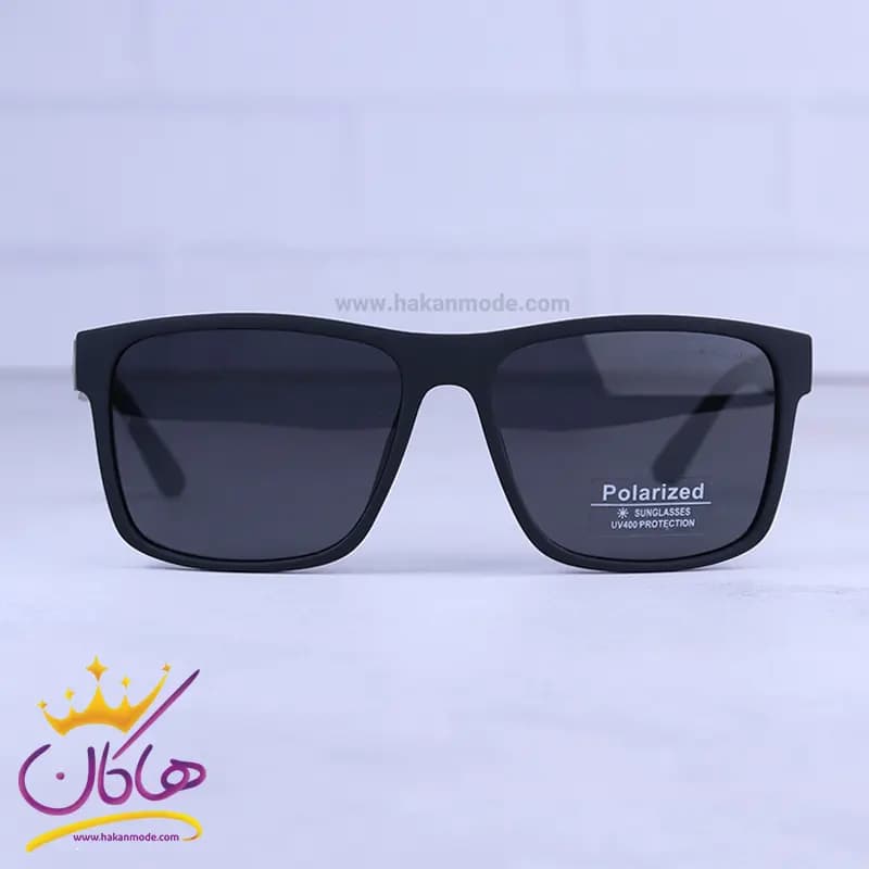 عینک آفتابی پورشه مردانه مشکی پلاریزه D24552P/1