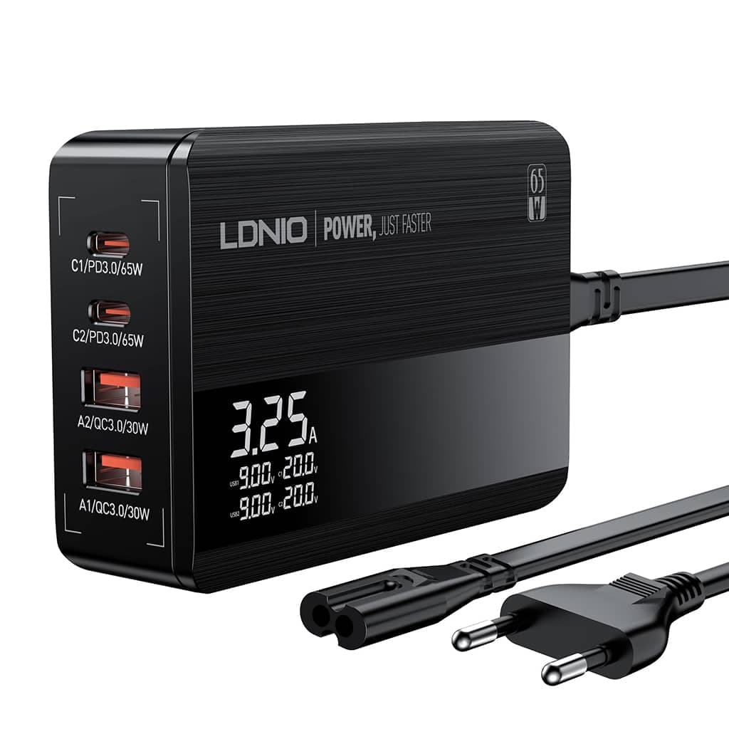 هاب شارژر سوپر فست LDNIO A4808Q 65W PD