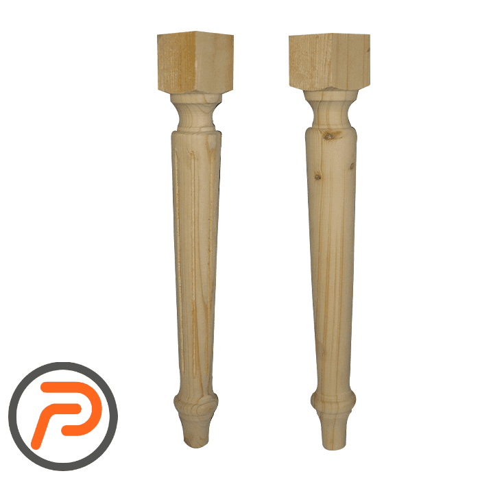 پایه چوبی تی ساده و خطدار 45 سانتی