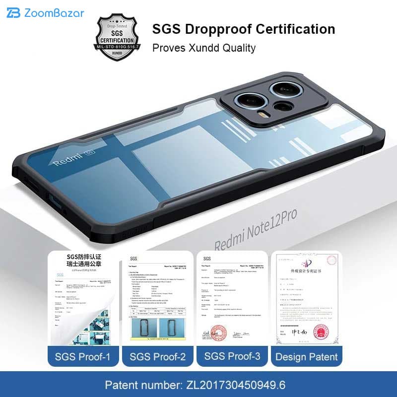 قاب اپیکوی مدل Xundd Beatle مناسب برای گوشی موبایل شیائومی Redmi Note 12 Pro 5G — تصویر ۸