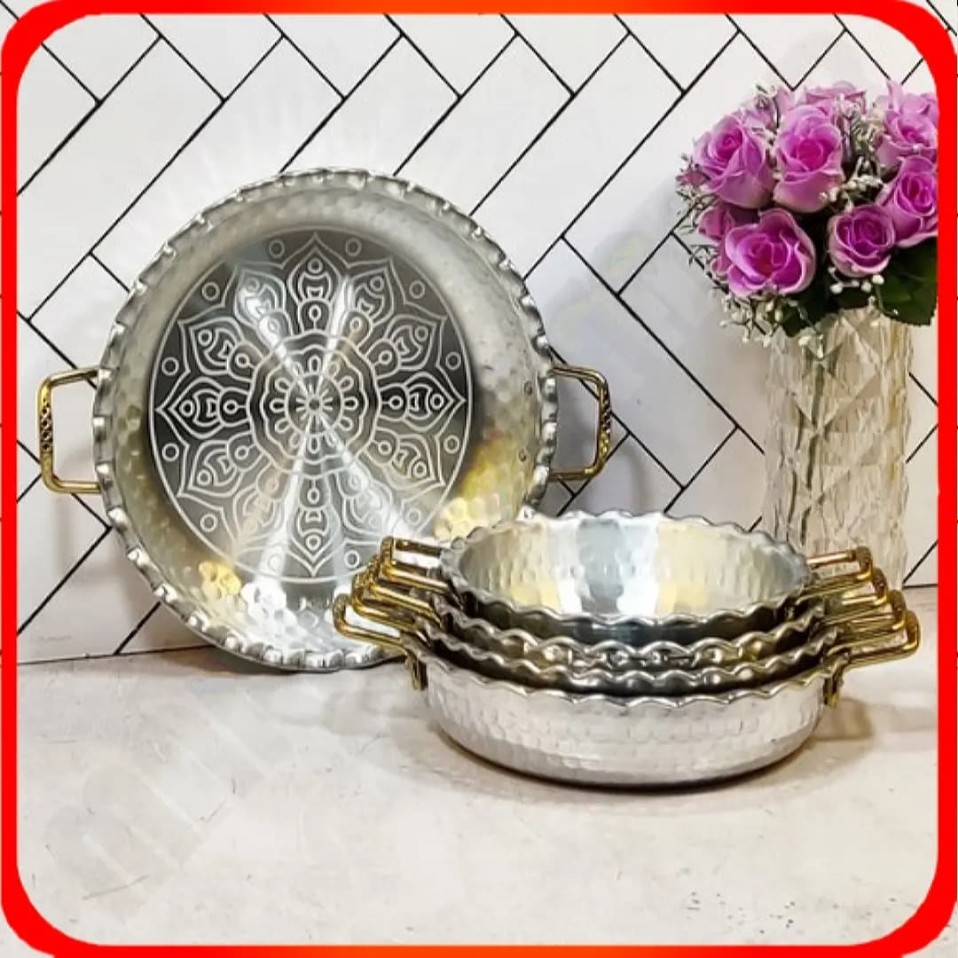 تابه 5 رقم چکشی دودسته لب گنگره لیزری شهرزاد