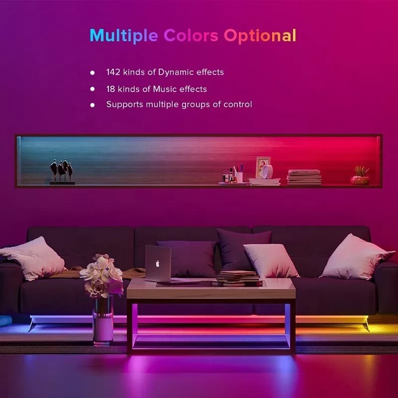 ریسه ال ای دی RGB مدل Modern moods طول 10 متر — تصویر ۲