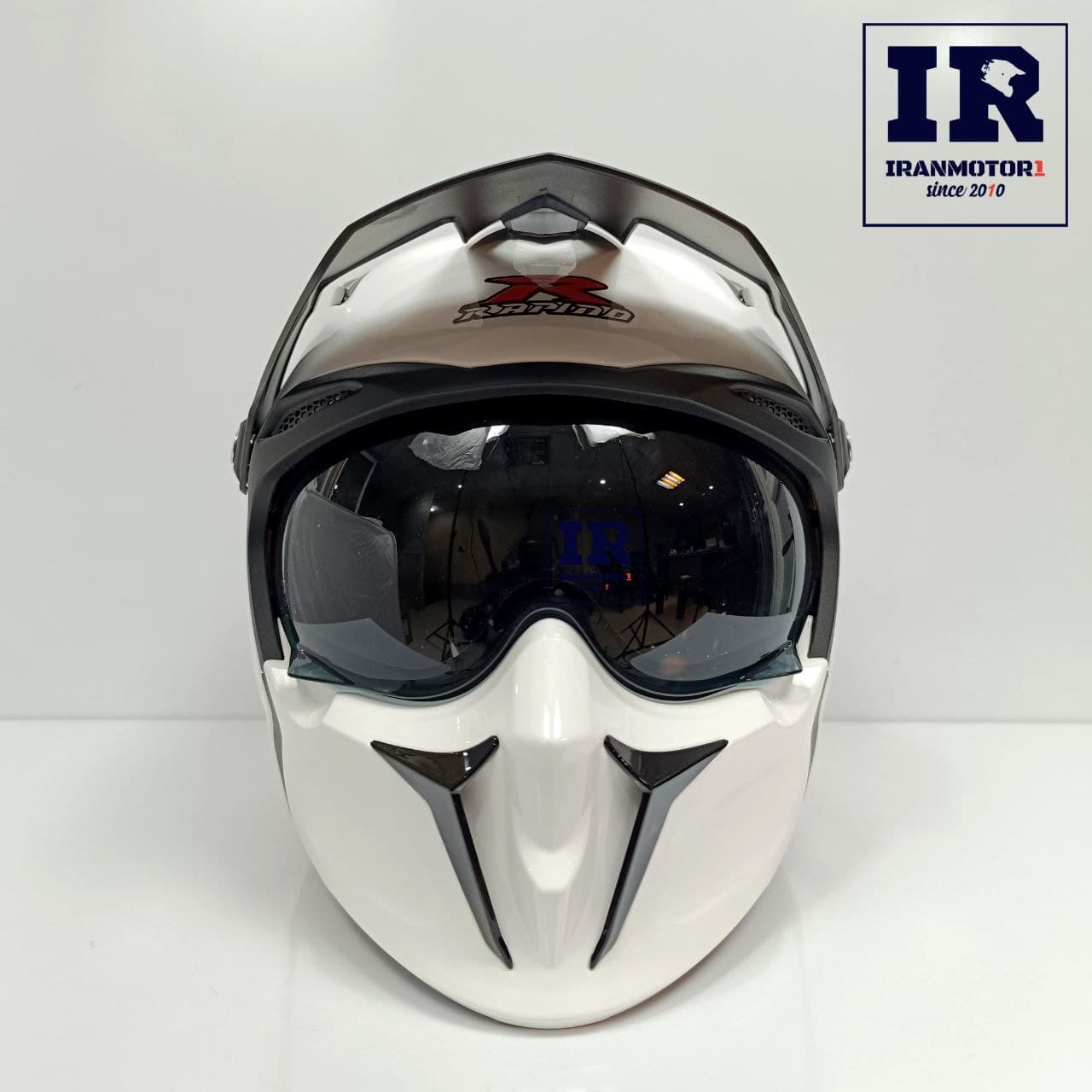 کلاه کاسکت فک جدا شونده راپیدو RAPIDO کد 890 – سفید — تصویر ۲