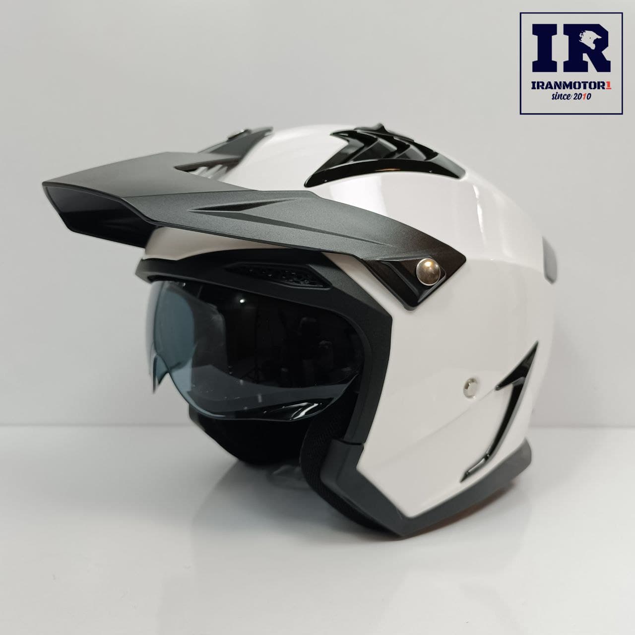 کلاه کاسکت فک جدا شونده راپیدو RAPIDO کد 890 – سفید — تصویر ۷