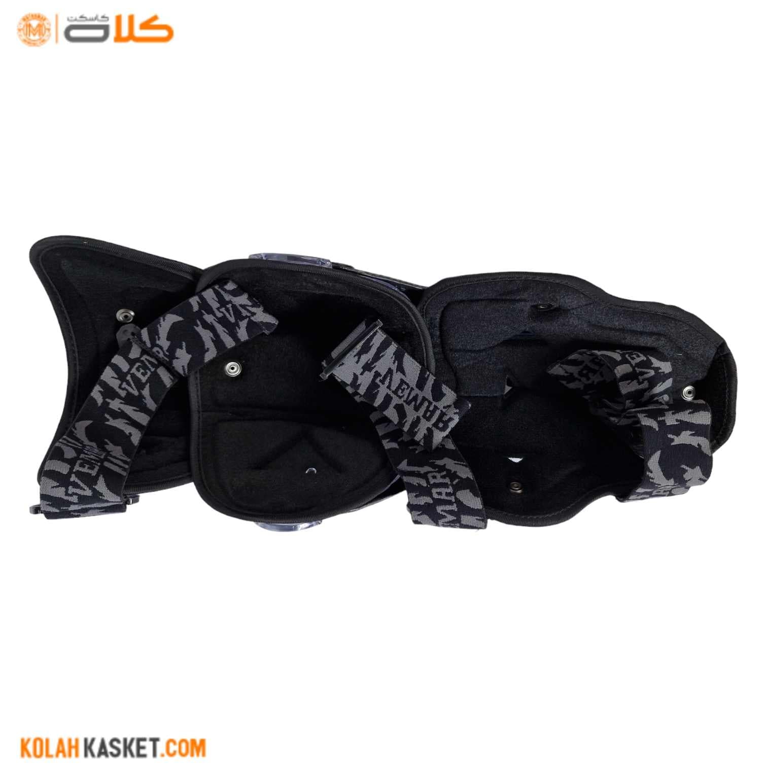 محافظ زانو موتور سواری VEMAR طرح کربن BLK — تصویر ۴