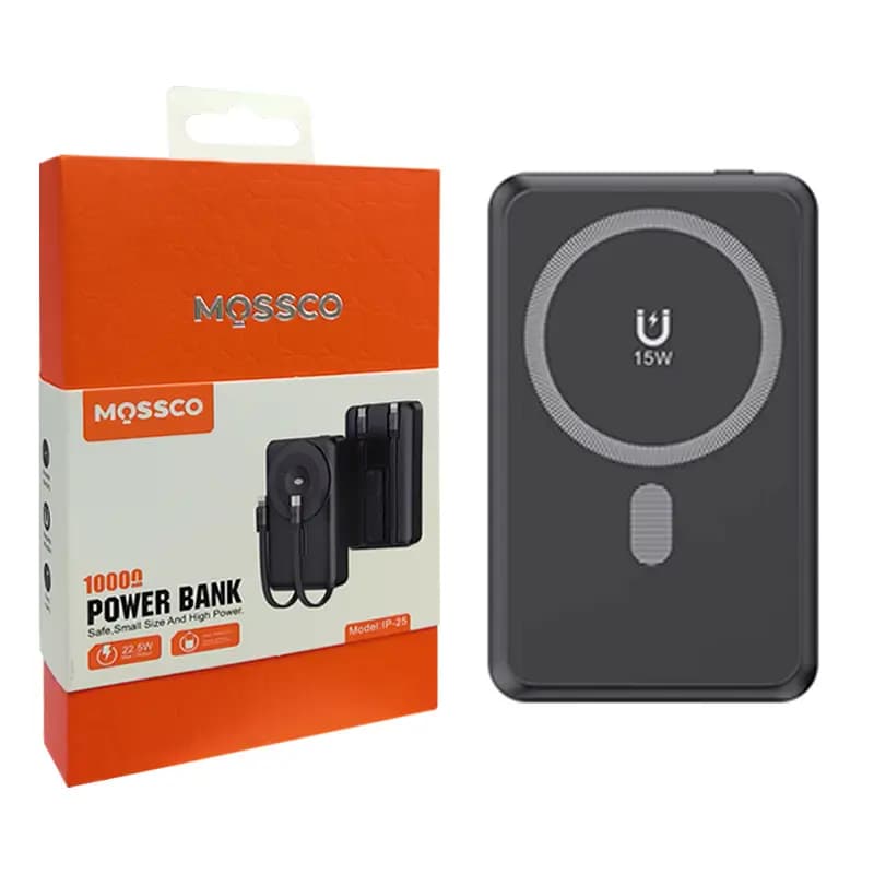 پاوربانک وایرلس MOSSCO IP-25 10000mAh