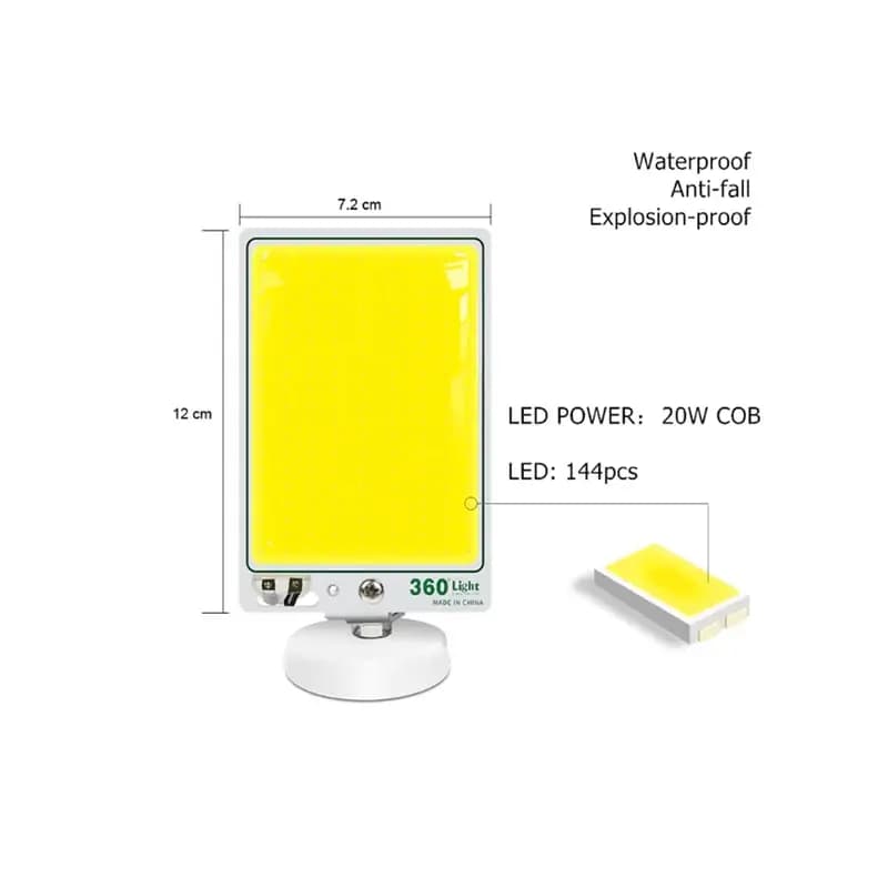 چراغ کمپینگ کوچک 360 مدل TM-25 COB — تصویر ۳