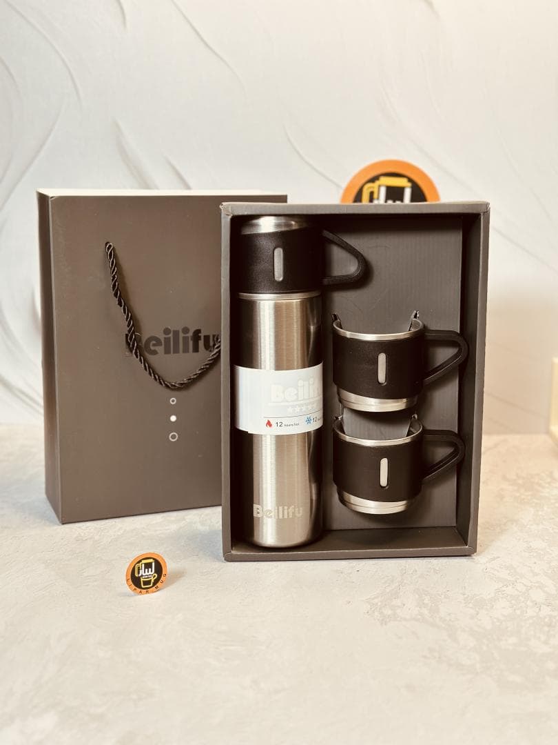 ست فلاسک 3 لیوان اورجینال BEILIFU (بلیفو) کد 7819 — تصویر ۴