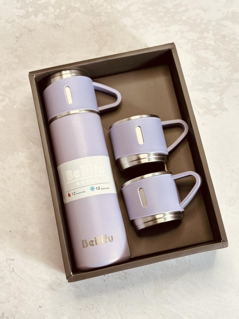 ست فلاسک 3 لیوان اورجینال BEILIFU (بلیفو) کد 7819 — تصویر ۸