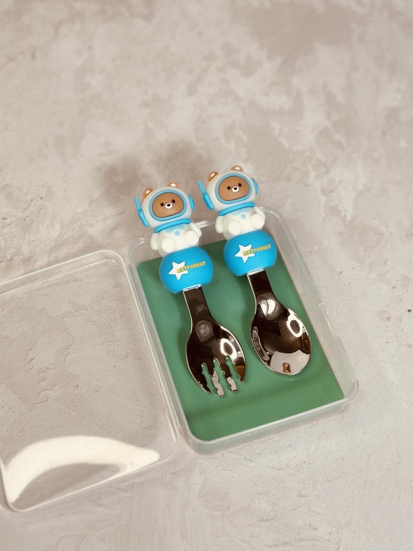قاشق و چنگال باکس دار کودک کد 4527 — تصویر ۶