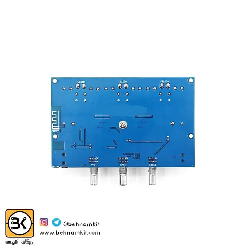ماژول آمپلی فایر بلوتوثی ساب دار XH-A305 قدرت 50+50 وات + 100 وات ساب ووفر — تصویر ۲