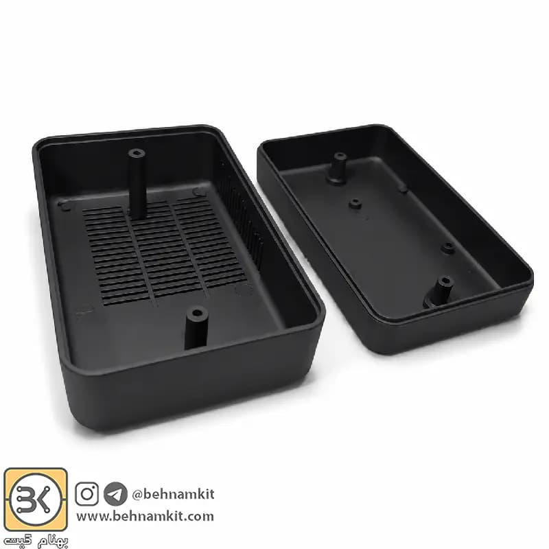 جعبه ديواری دارای هواكش رنگ مشکی 4.5 × 7 × 11 — تصویر ۳