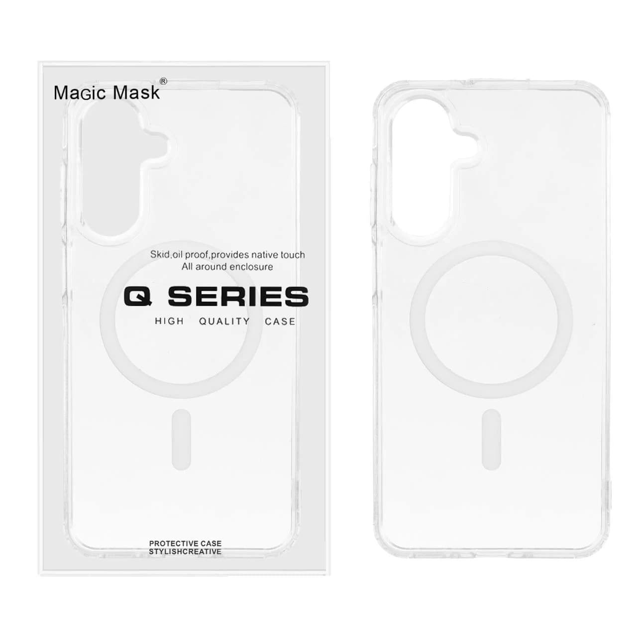 قاب اورجینال Magic Mask پشت سخت شفاف MagSafe دور ژله ای Samsung Galaxy A16 — تصویر ۲