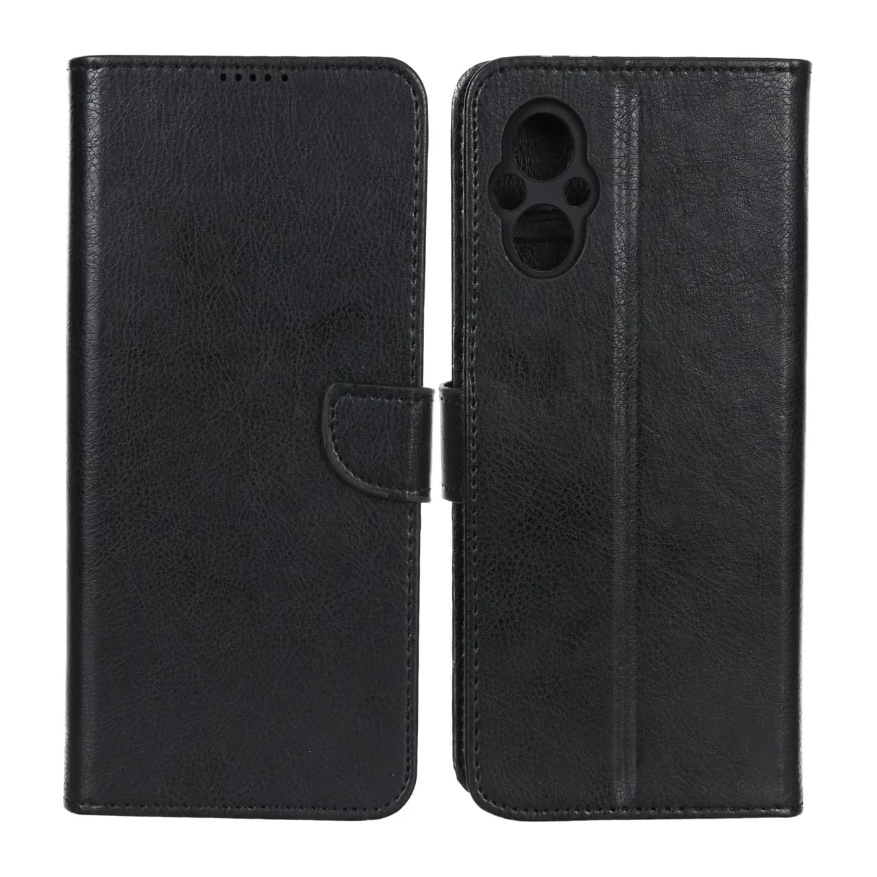 کیف چرمی موبایل مگنتی محافظ لنزدار KRF مدل Xiaomi Poco M5 — تصویر ۳