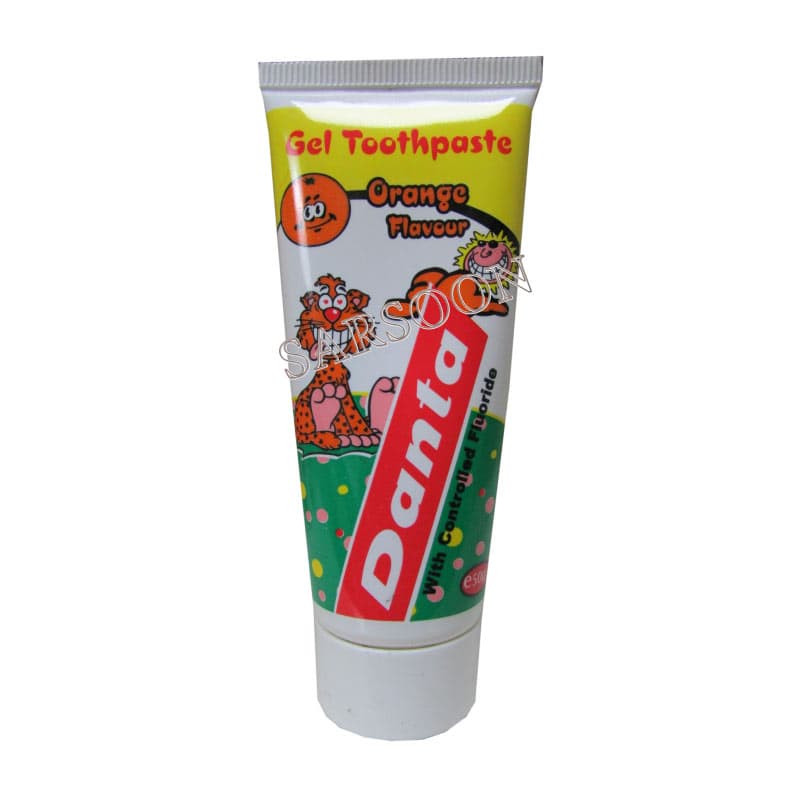 خمیر دندان ژلهای بچه با طعم پرتقال دانتا Danta orange flavored jelly toothpaste for children – 50 ml