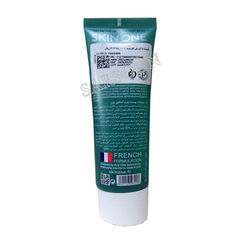ژل شوینده پوست چرب اسکین وان حجم 100 میلی لیتر Skin One Purifying Cleansing Gel OilySkin — تصویر ۲