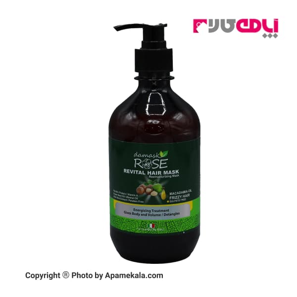 ماسک مو با آبکشی فاقد سولفات داماسک رز داخل حمام DAMASK ROSE — تصویر ۲