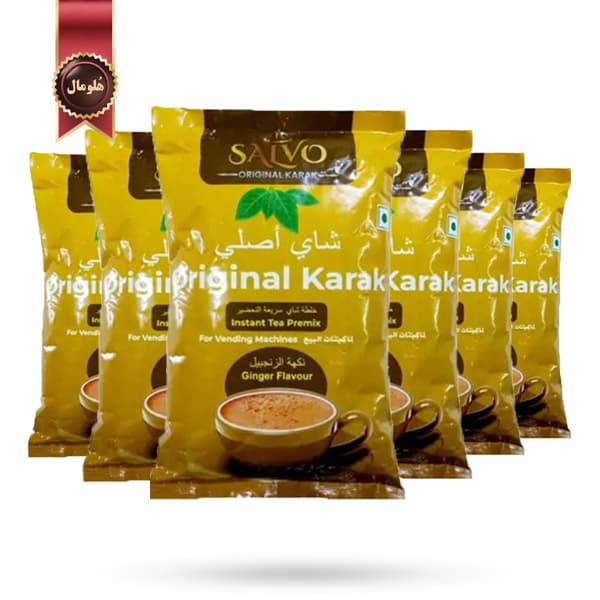 6 بسته چای کرک سالوو Salvo مدل طعم زنجبیل flavour ginger یک کیلویی (اورجینال)