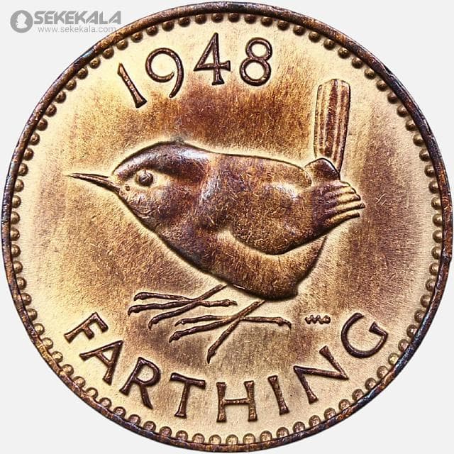 سکه 1 فارتینگ انگلیس 1948 (جرج ششم)(UNC)