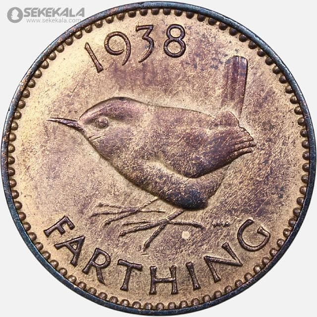 سکه 1 فارتینگ انگلیس 1938 (جرج ششم)(+AU)