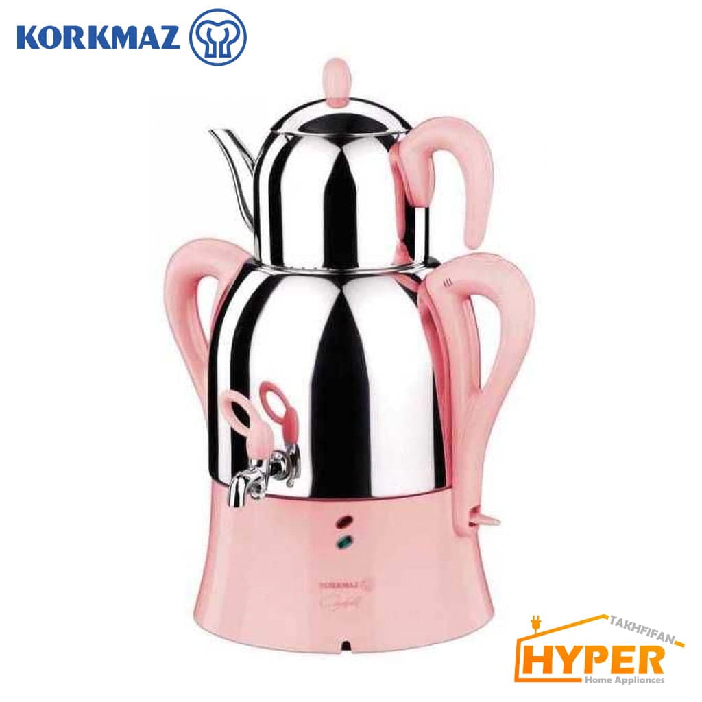 سماور برقی کرکماز Kolik کد 341 مشکی، بنفش، صورتی — تصویر ۲