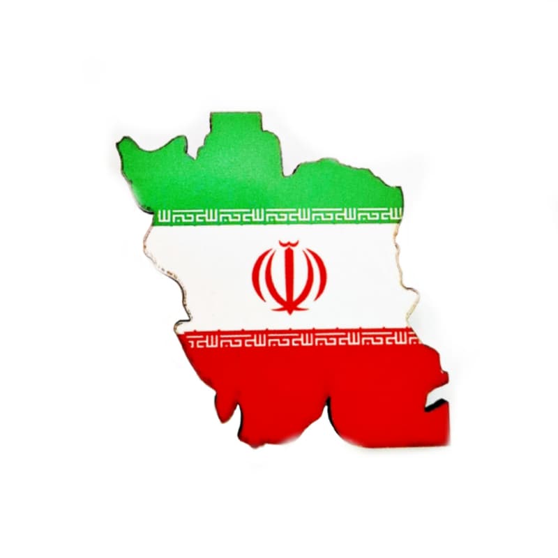 مگنت آهنربایی طرح نقشه ایران رنگ پرچم ایران اندازه حدودی 4.5در6 سانت کد 104846