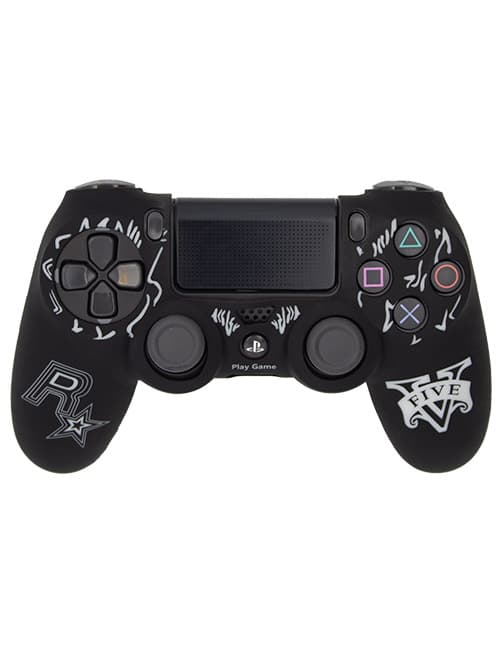 روکش محافظ دسته PS4 لیزری مشکی سفید طرح جیتیای وی کد b