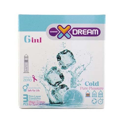 کاندوم سرد خاردار شیاردار و خنک کننده Cold ایکس دریم