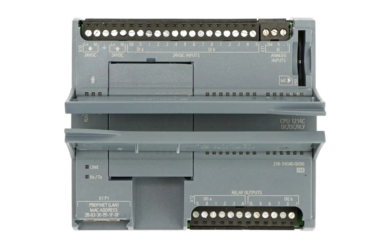 PLC زیمنس CPU 1214C کدفنی 6ES7214-1HG40-0XB0 — تصویر ۳