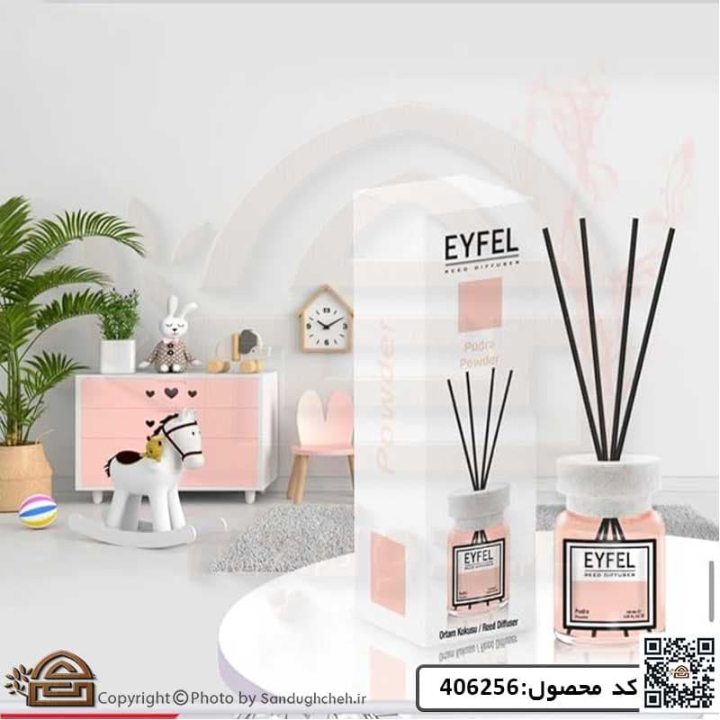 خوشبو کننده هوا ایفل EYFEL رایحه پودر حجم 120میل کد 406256 — تصویر ۲