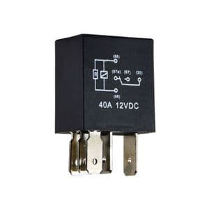 میکرو رله کتابی 40 آمپر 5 پایه مشکی