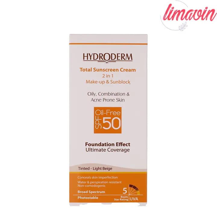 کرم ضدآفتاب هیدرودرم مدل Light Beige حجم 40 میلیلیتر — تصویر ۳