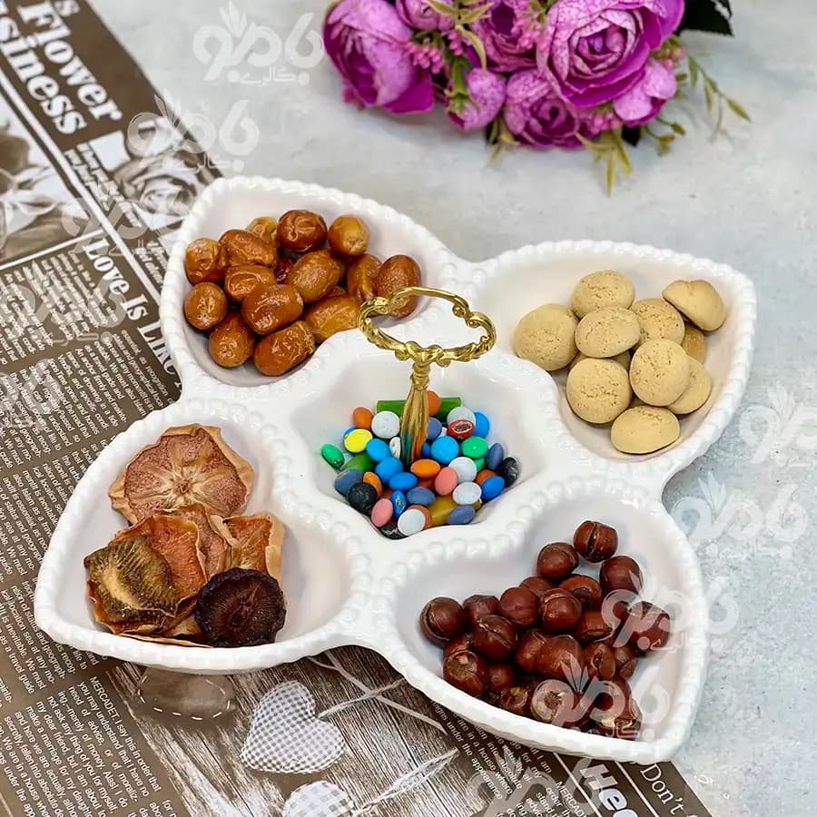 اردو خوری سرامیکی دسته فلزی کد128 — تصویر ۲