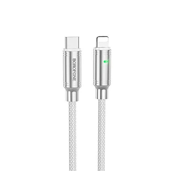 کابل تایپ سی به لایتنینگ 27W بروفون مدل BU40 طول 1.2 متر