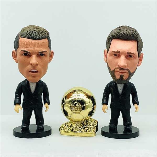 مجسمه فلزی توپ طلا Ballon d’or ساکروی 4 سانت — تصویر ۳