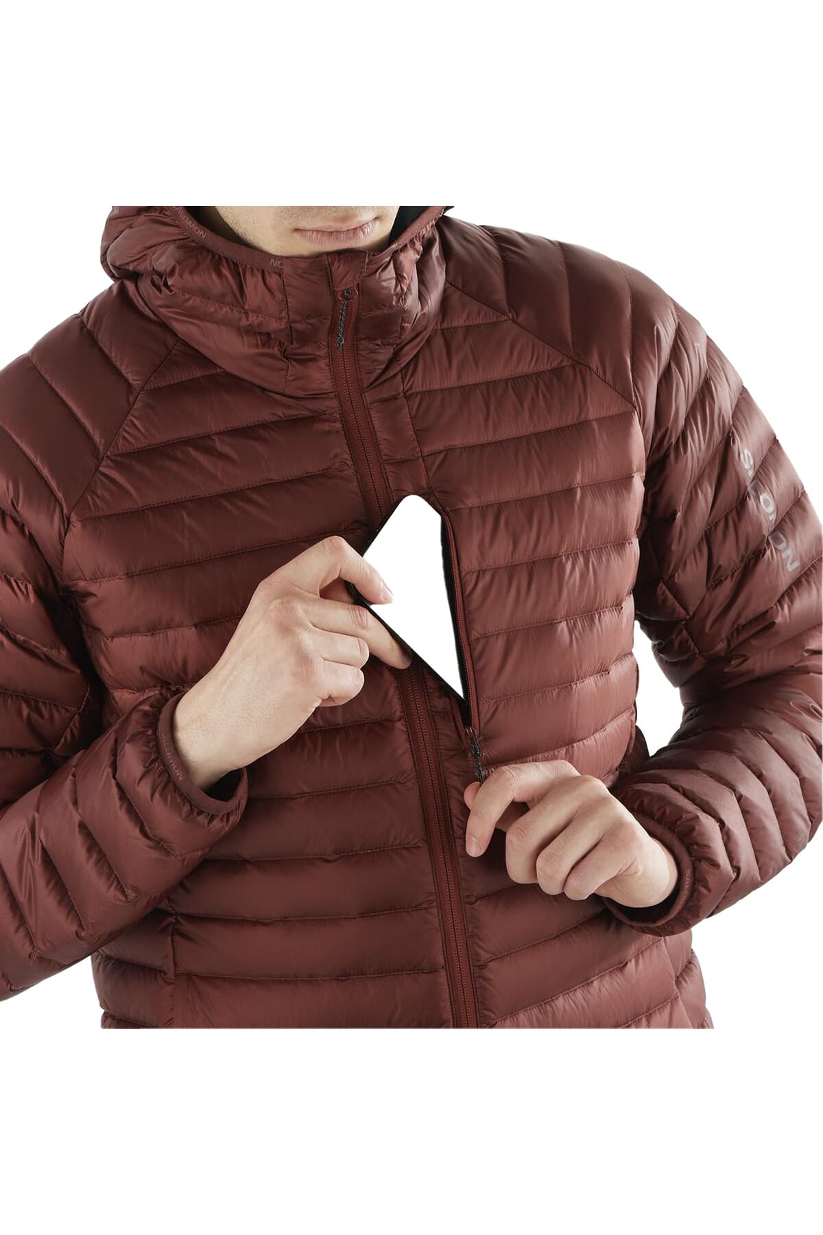 کاپشن اسپرت سالومون مردانه Kaz Tüyü رنگارنگ راسته Regular/رگولار پف دار اسپرت | Salomon TYCC5789D370A07900 CN — تصویر ۵